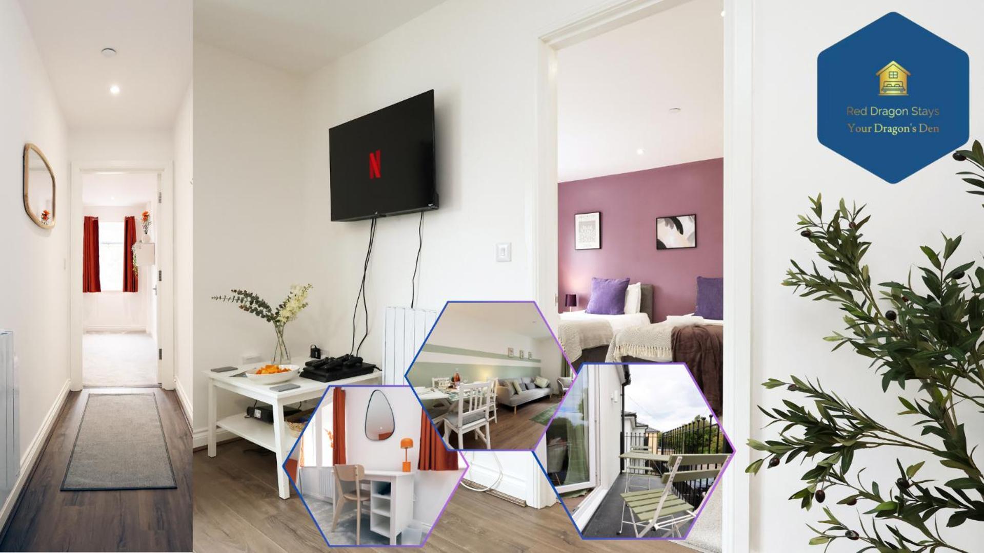 Large 2 Bed With Balcony And Private Parking