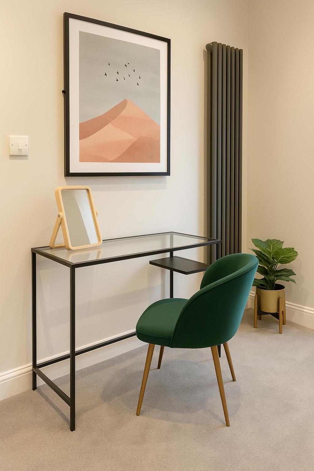 Modern + King Size Bed + Garden Apartment *