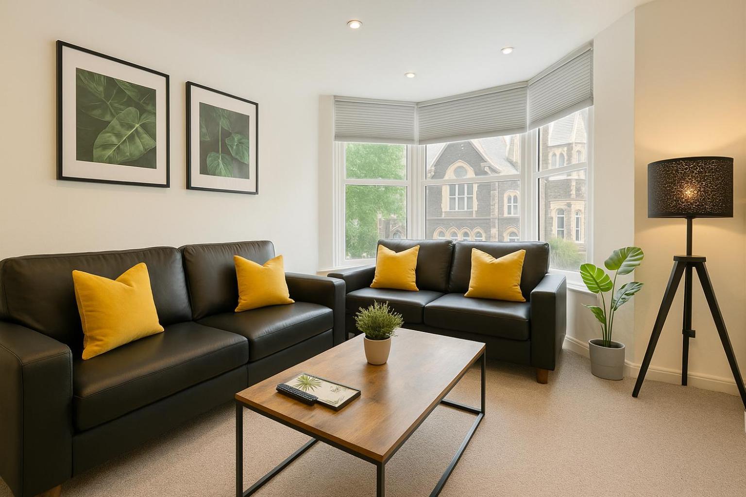 8 Person, 4 Bedroom Light, Warm & Modern * Cardiff