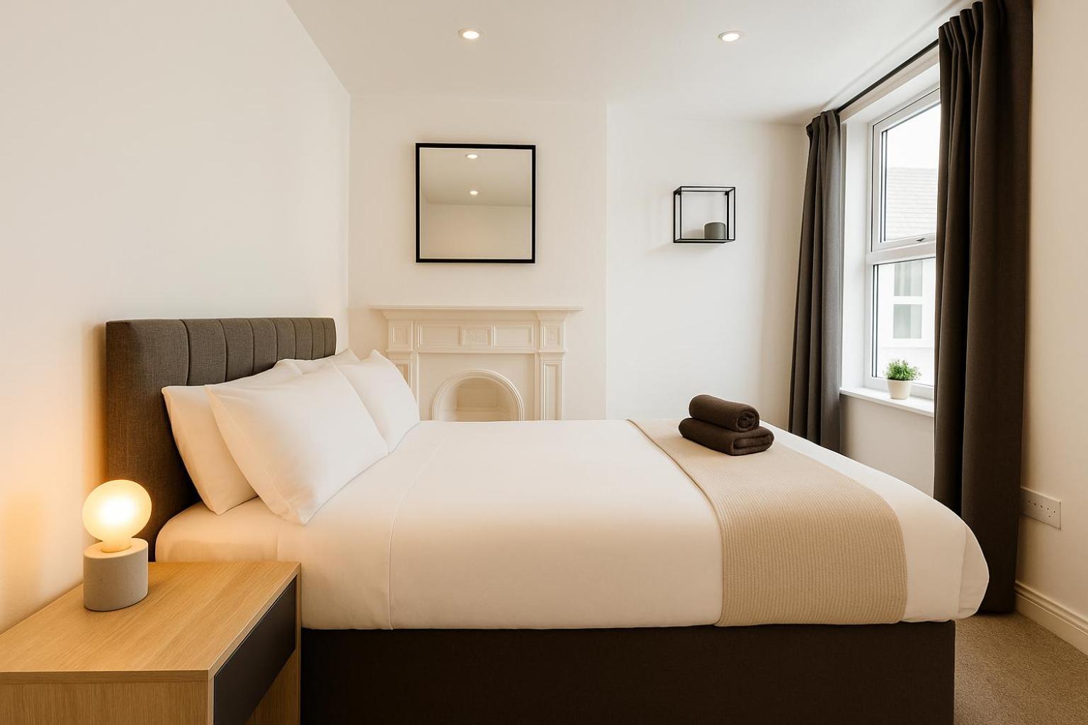Apartment 8 Person, 4 Bedroom Light, Warm & Modern *