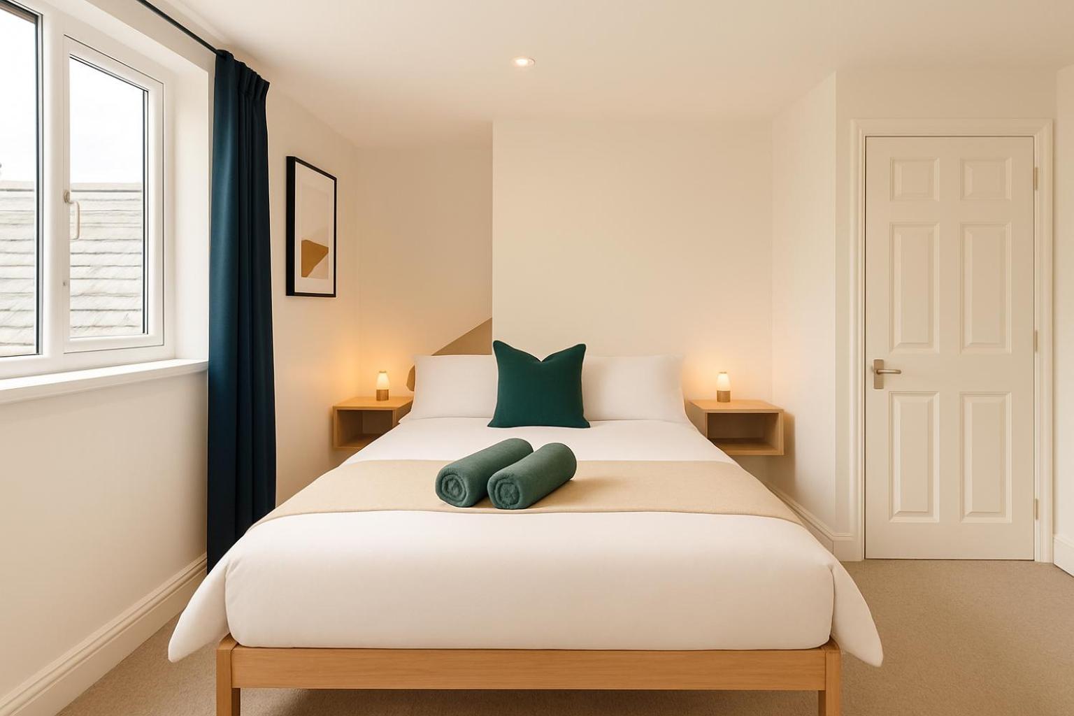 8 Person, 4 Bedroom Light, Warm & Modern Apartment Cardiff