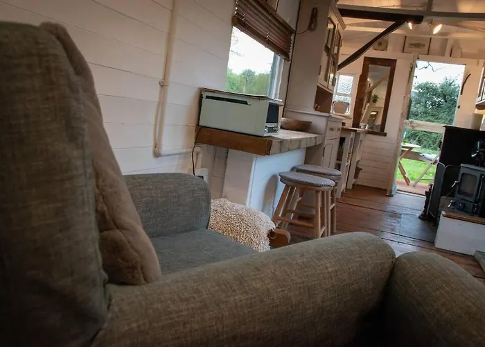 Shepherds Hut In Enclosed Field
