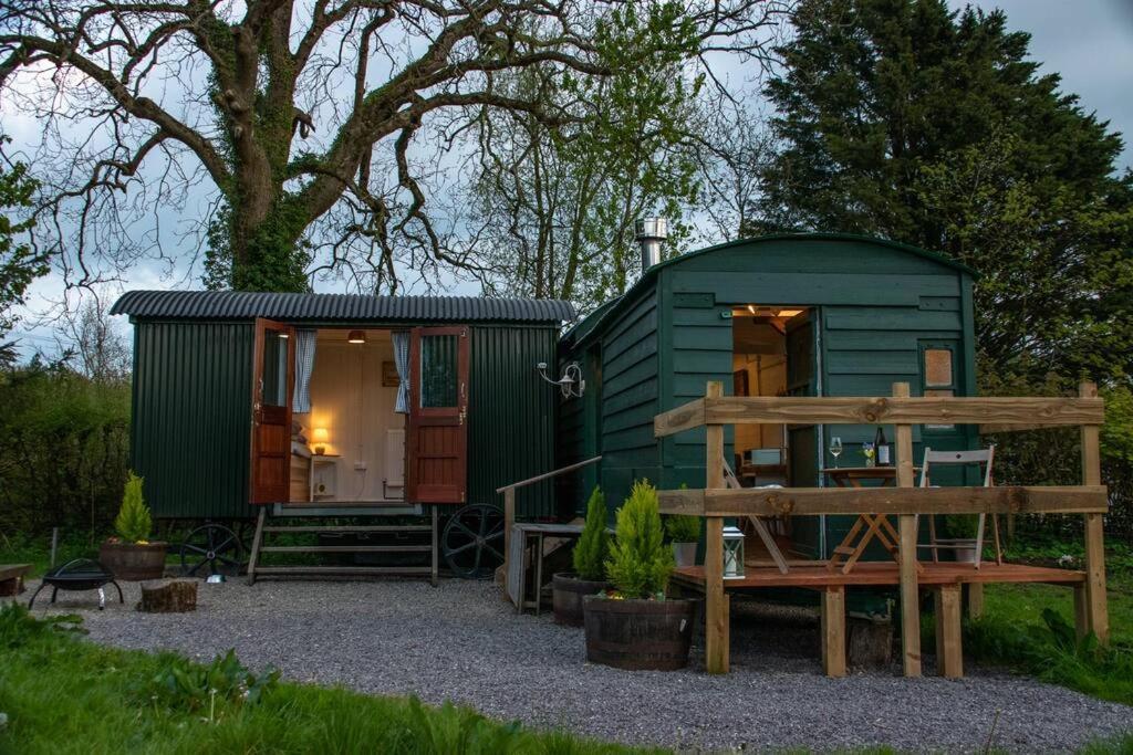 Shepherds Hut In Enclosed Field Cardiff