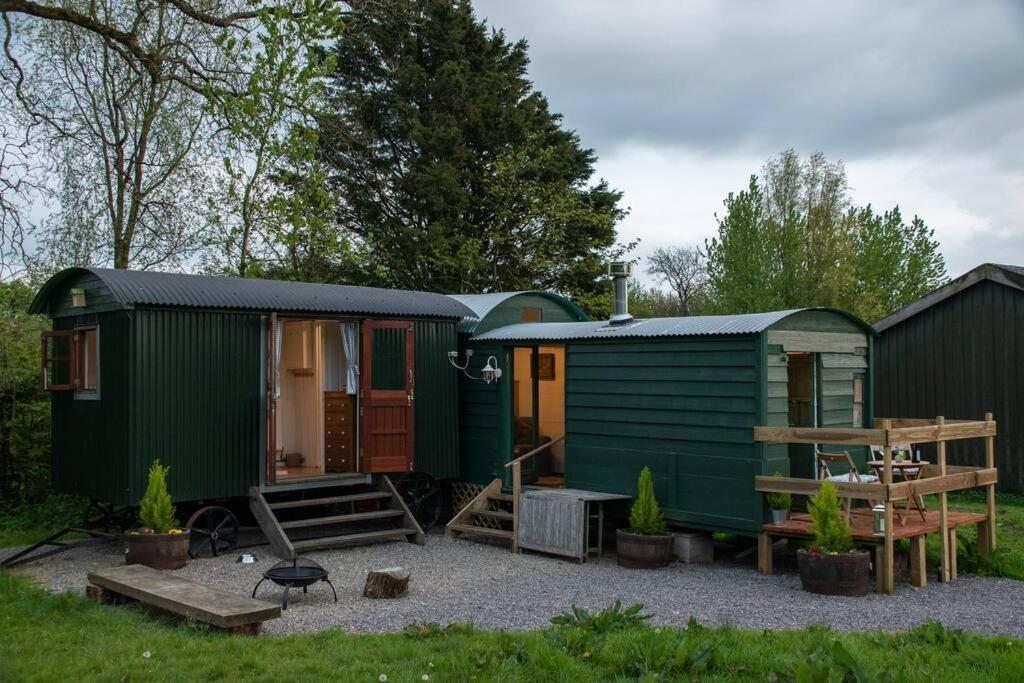 Shepherds Hut In Enclosed Field *